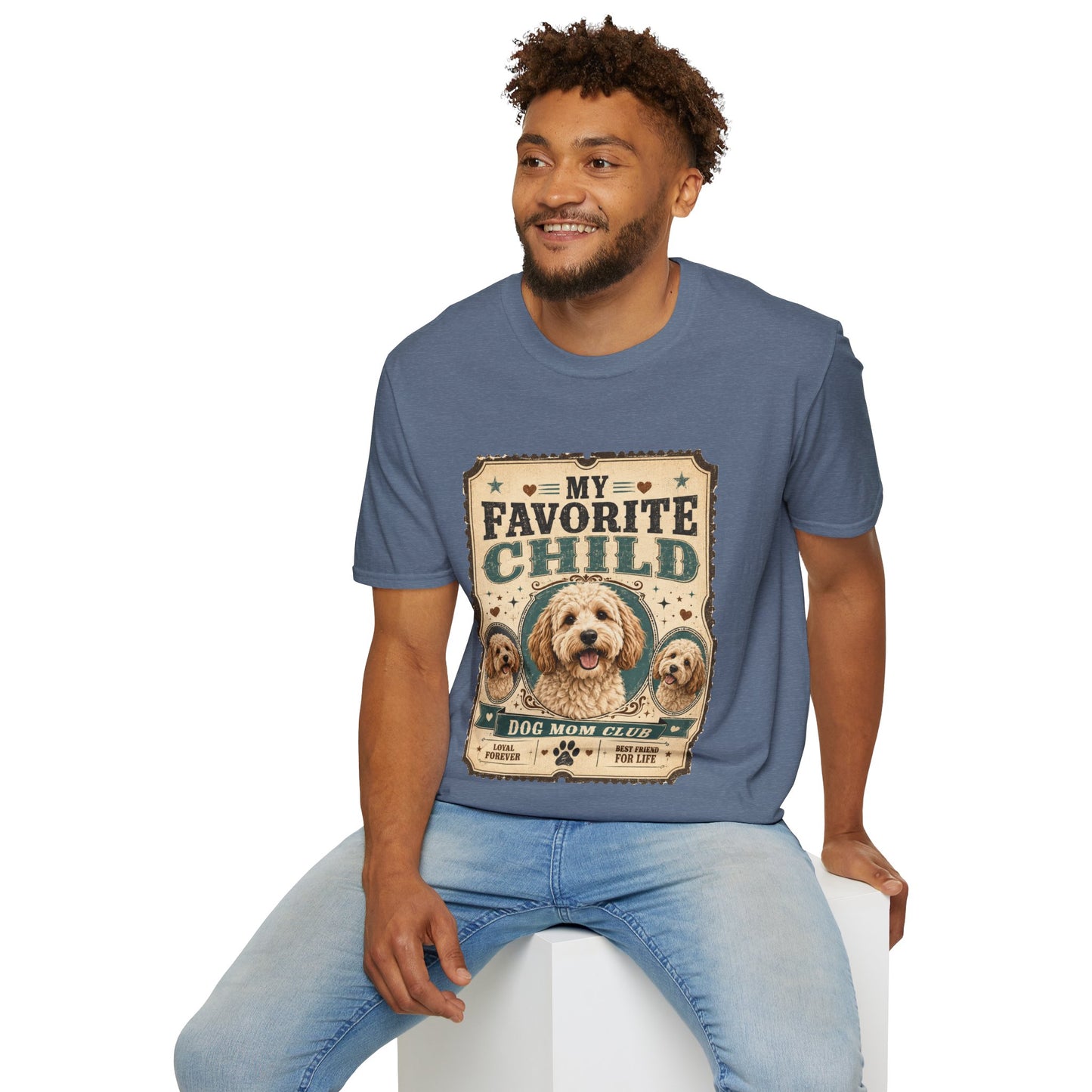 Favorite Child T-Shirt — "My Favorite Child" Dog Mom Club Vintage Tee