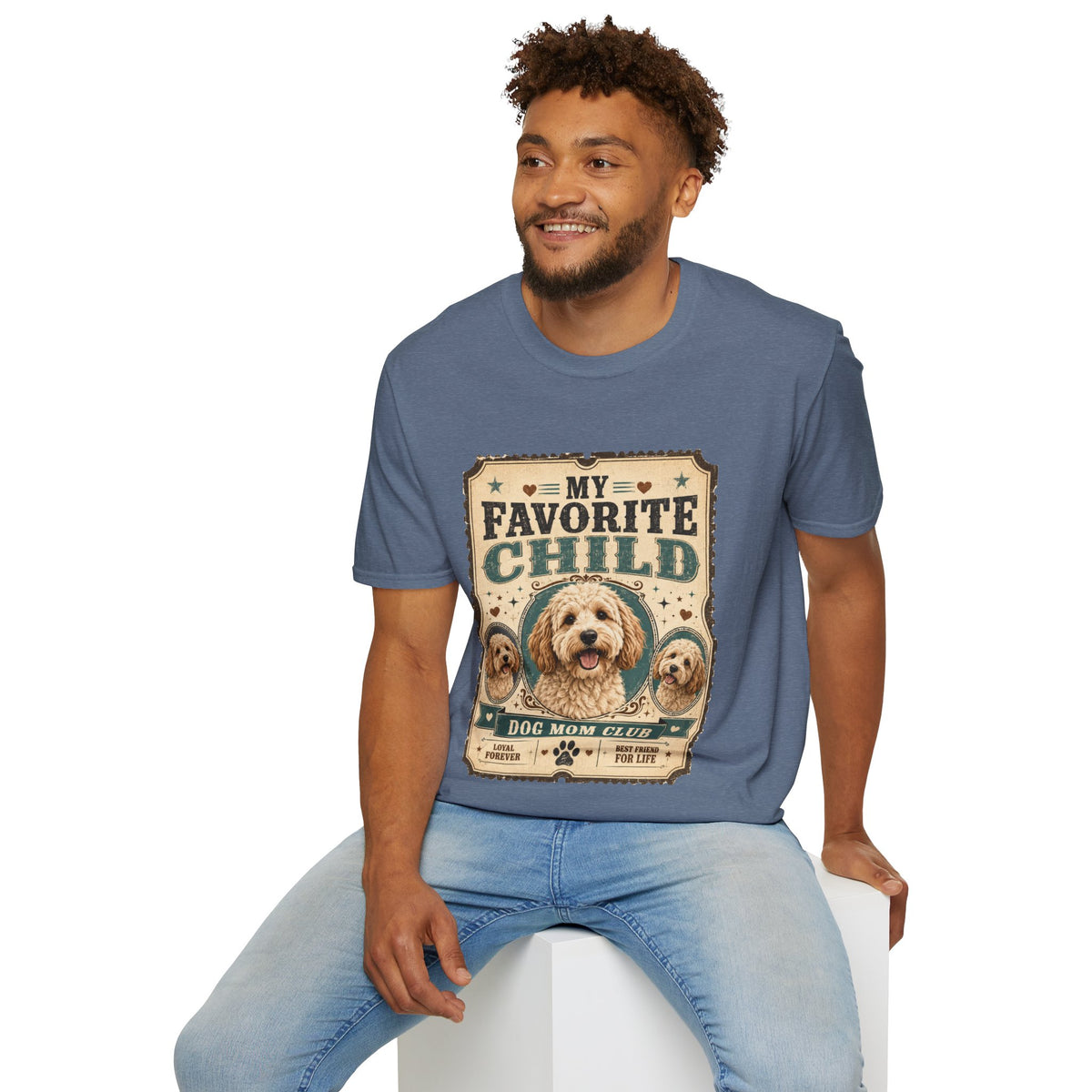 Favorite Child T-Shirt — "My Favorite Child" Dog Mom Club Vintage Tee