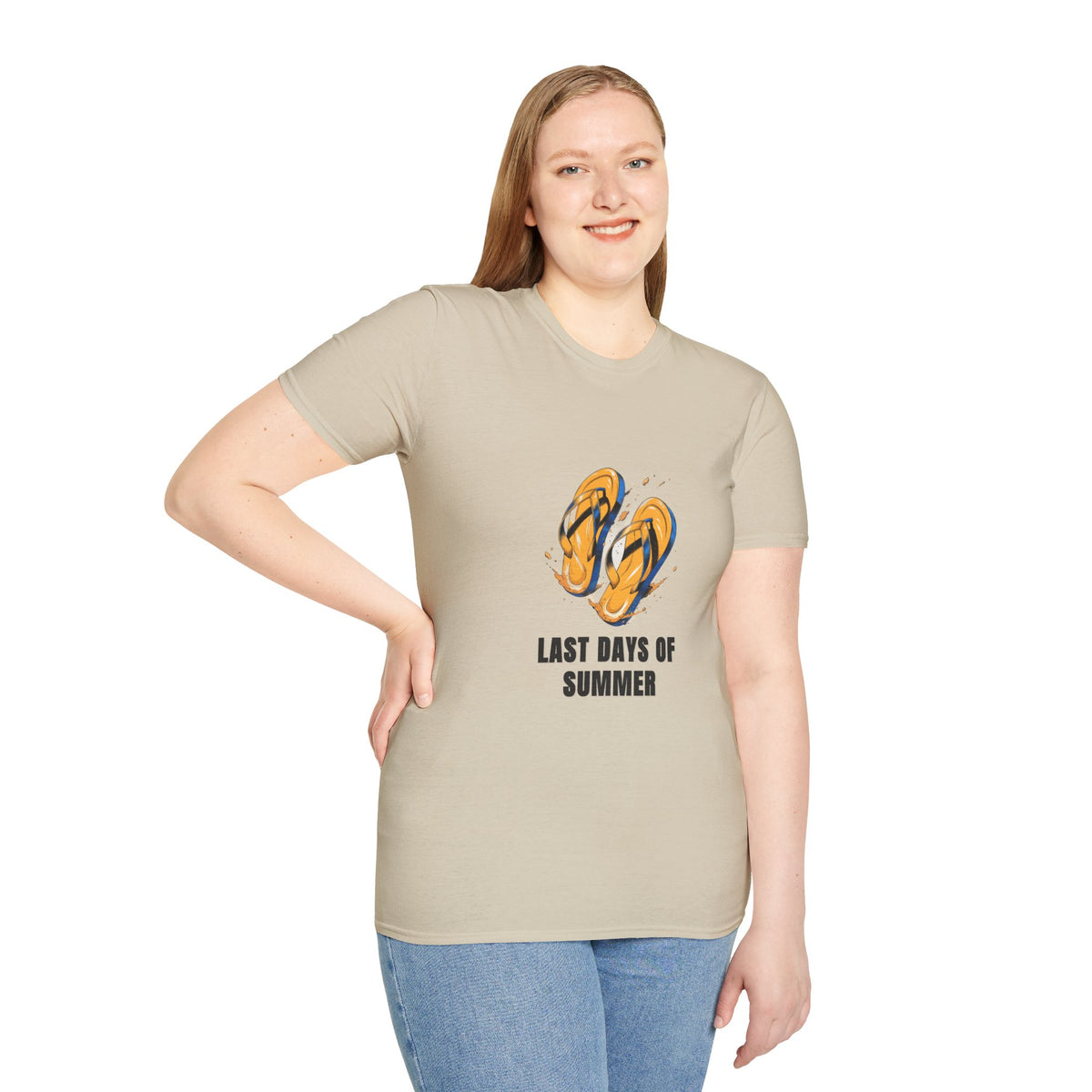 T-Shirt — Last Days of Summer Flip Flops Graphic Tee - Trending Now - August 2026