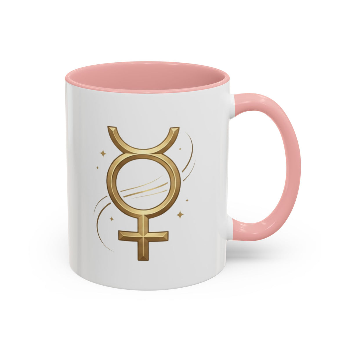 Virgo Zodiac Mercury Mug — Gold Zodiac Astrology Coffee Cup