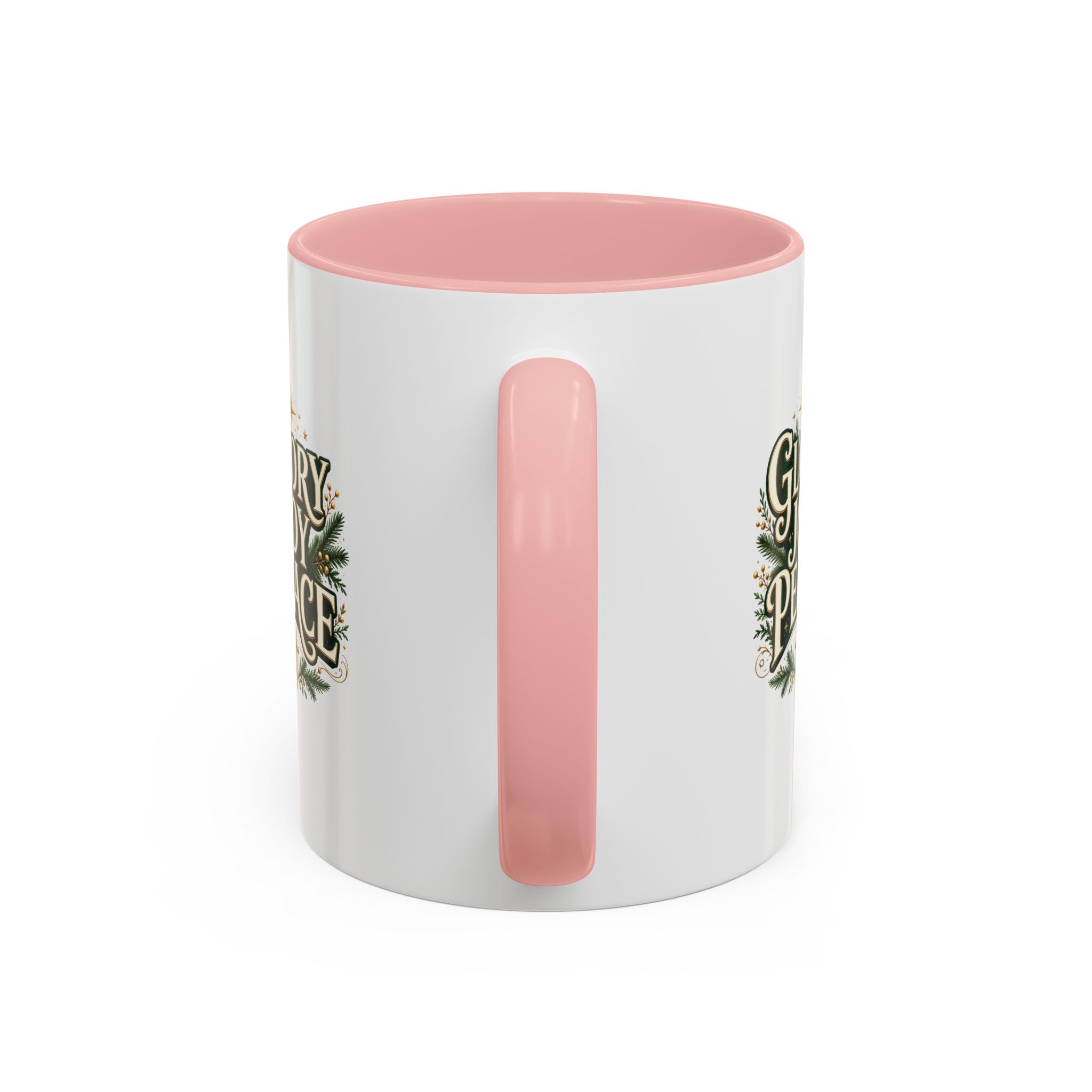 Glory Joy Peace Christmas Coffee Mug - Holiday Scripture Accent Mug