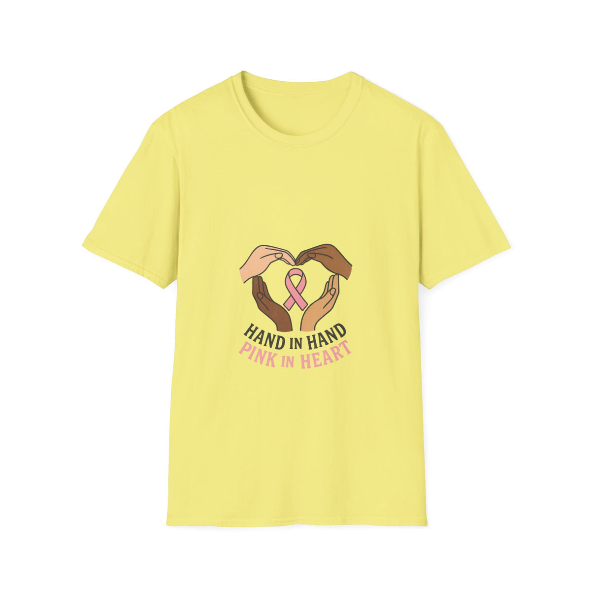 Breast Cancer Awareness T-Shirt — "Hand in Hand, Pink in Heart" Support Tee - Trending Now - October 2026