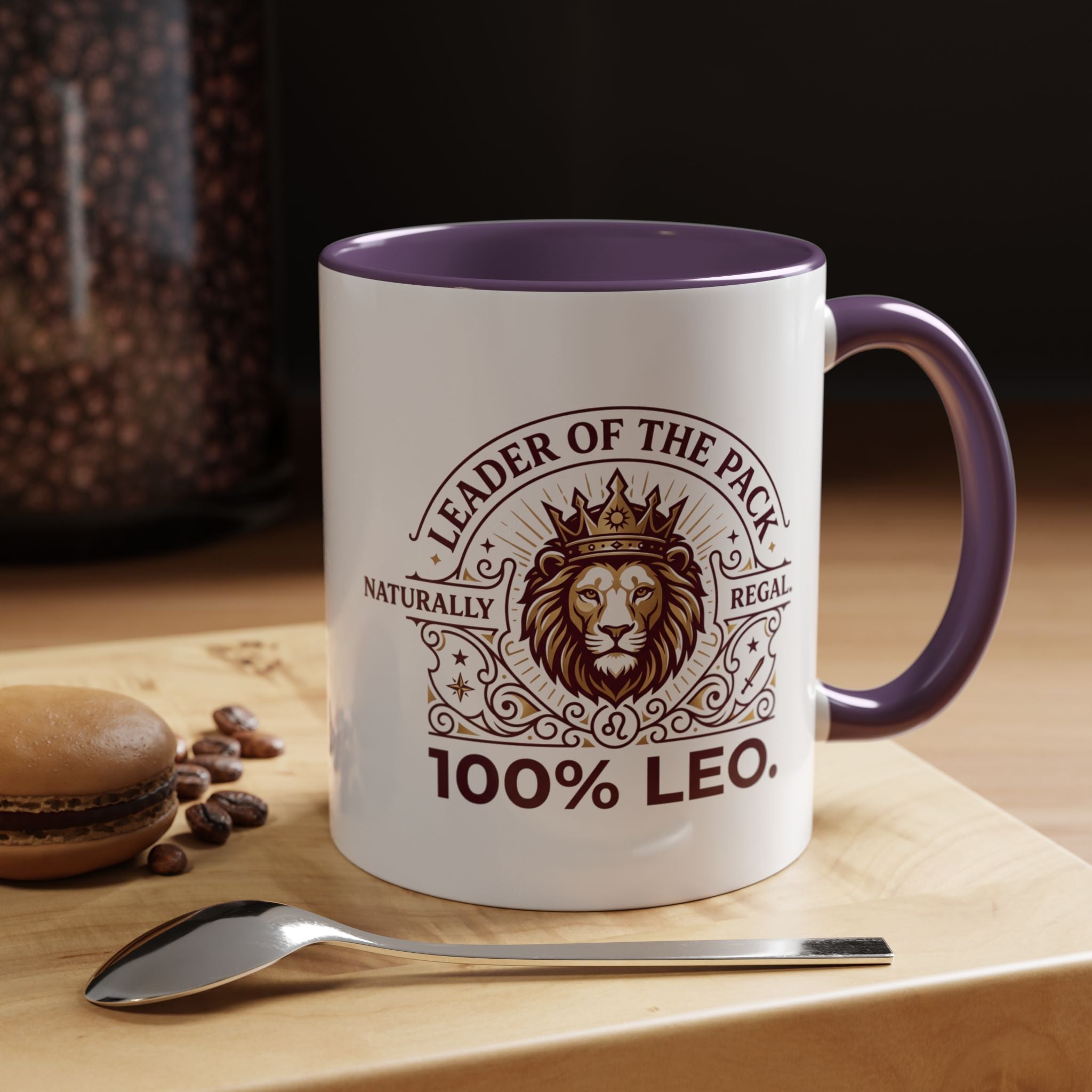 Leo Coffee Mug — 'Leader of the Pack' 100% Leo Zodiac Accent Mug