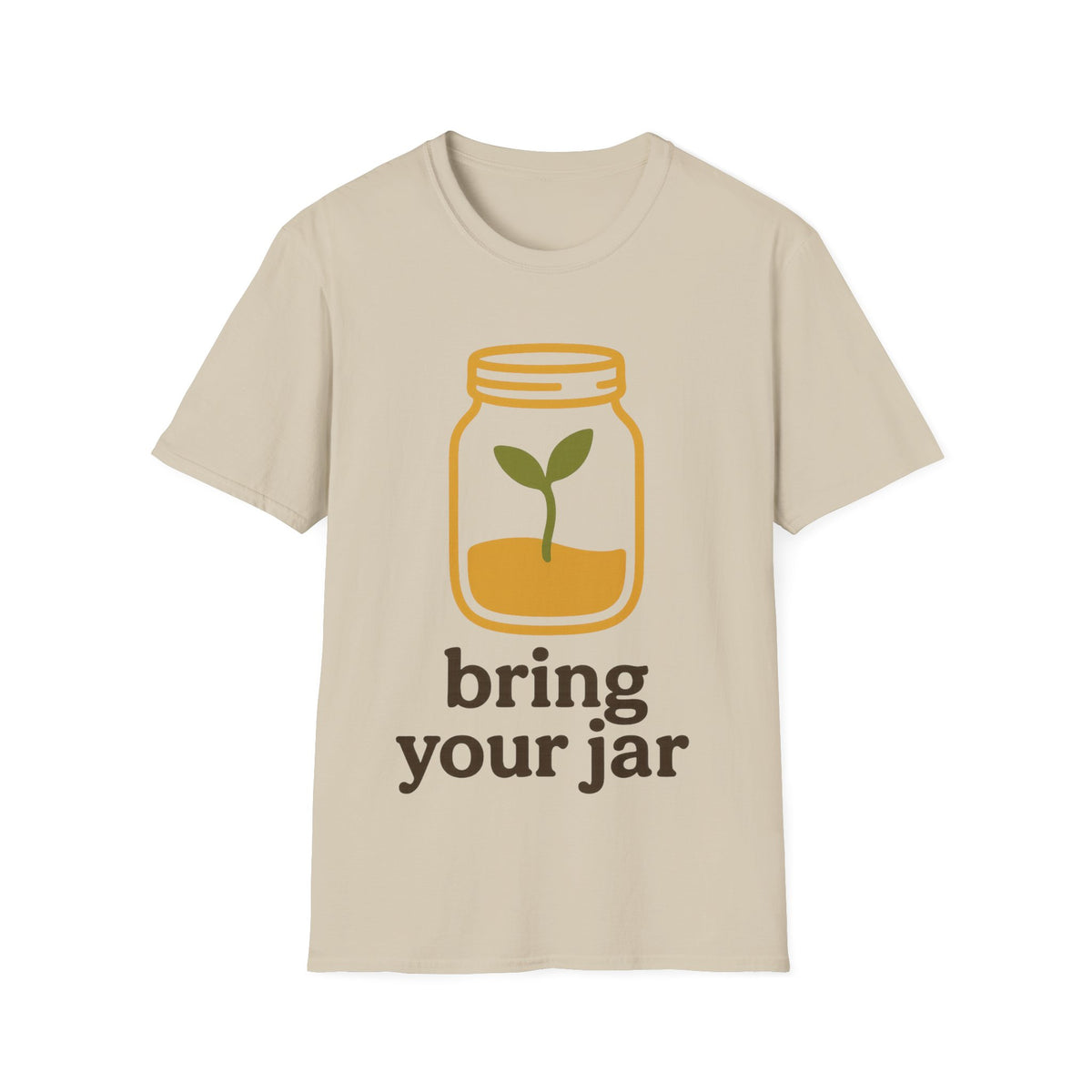 "Bring Your Jar" Zero Waste Eco Friendly Tee - Minimalist Sustainable Mason Jar White T-Shirt - Trending Now - September 2026