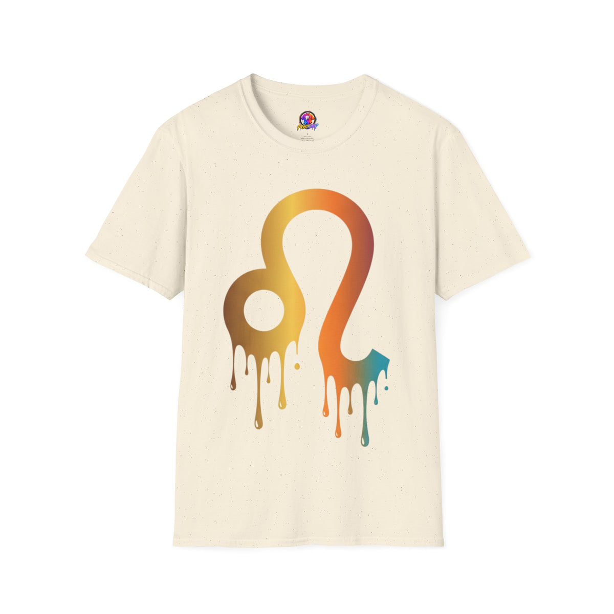 Leo Zodiac Drip T-Shirt — Colorful Astrology Sign Tee