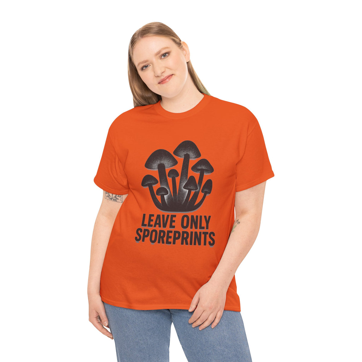 Mushroom Tee — "Leave Only Sporeprints" Eco Nature Graphic Shirt - Trending Now - August 2026