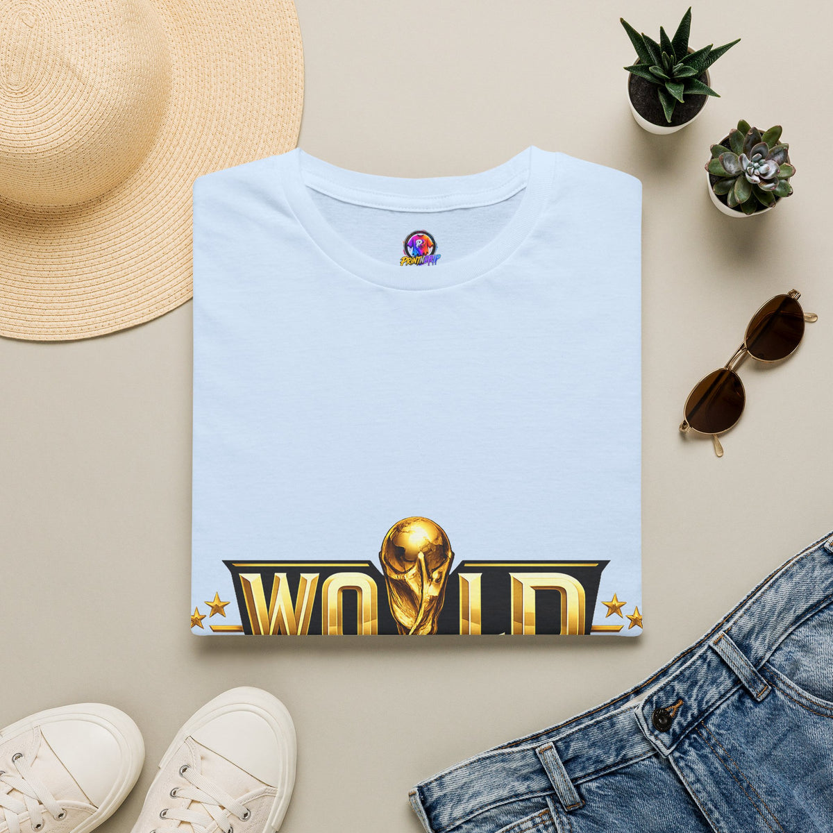 World Champions T-Shirt — Gold Trophy Sports Tee
