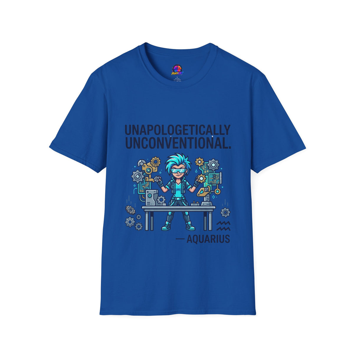 Aquarius Zodiac Unapologetically Unconventional Graphic T-Shirt