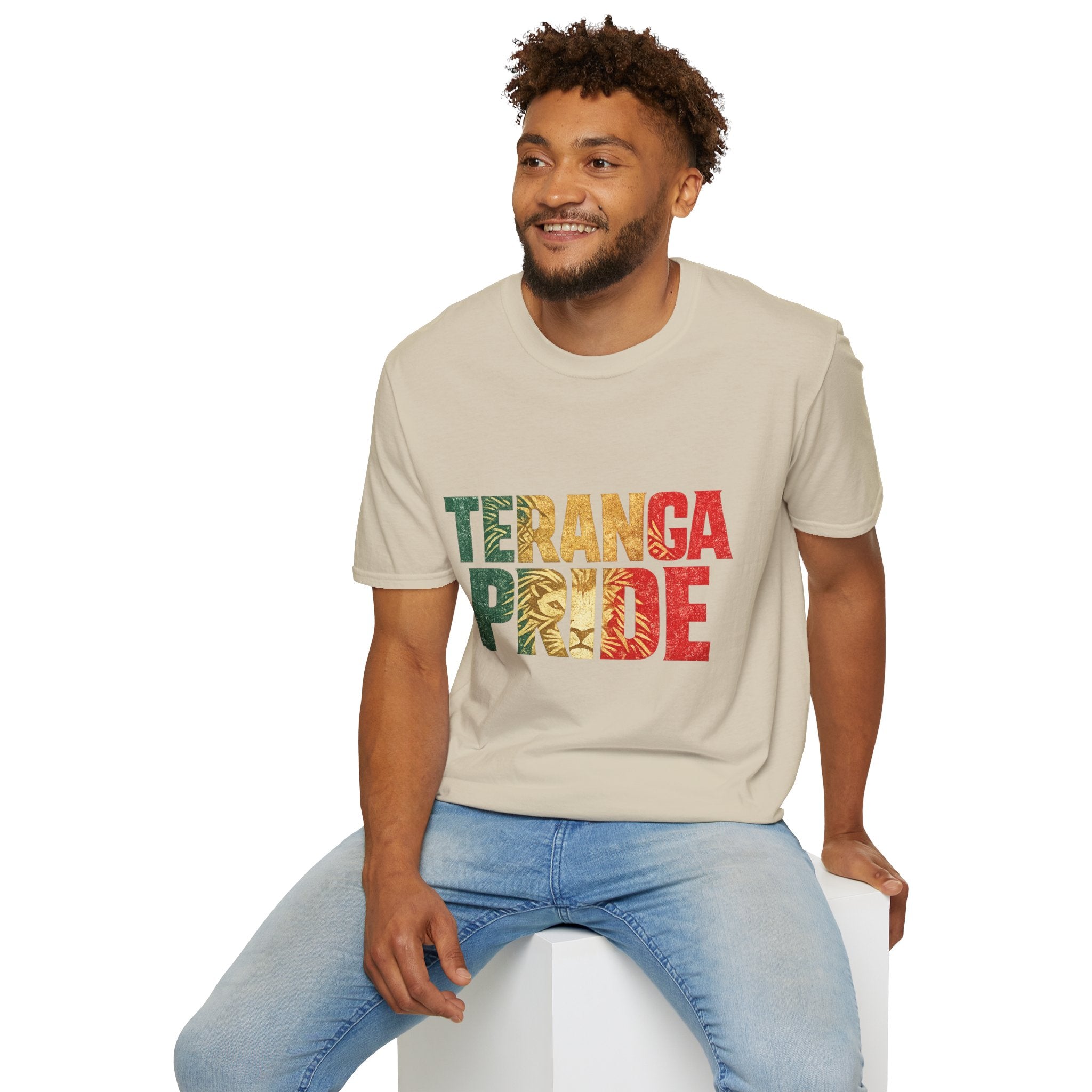 Senegal Teranga Pride T-Shirt — Senegal Flag Colors & Lion Graphic