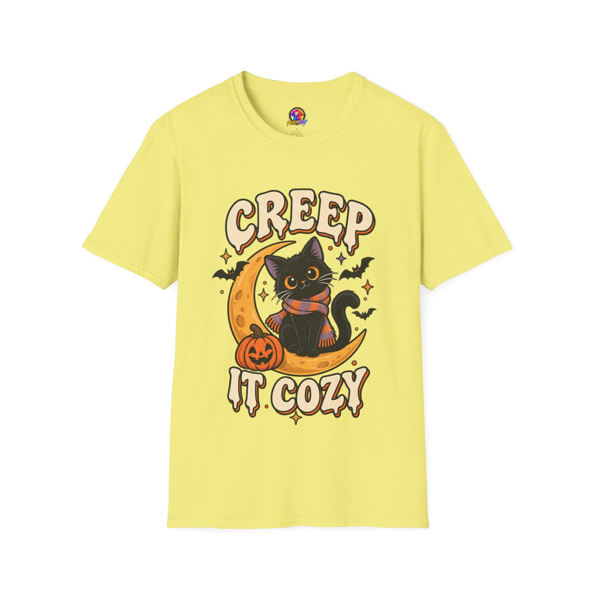 Creep It Cozy Halloween Cat T-Shirt
