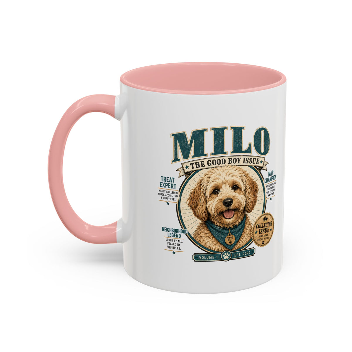 Milo Bailey Dog Dad Mom Milo Dog Mug — “The Good Boy Issue” Decorative Coffee Cup