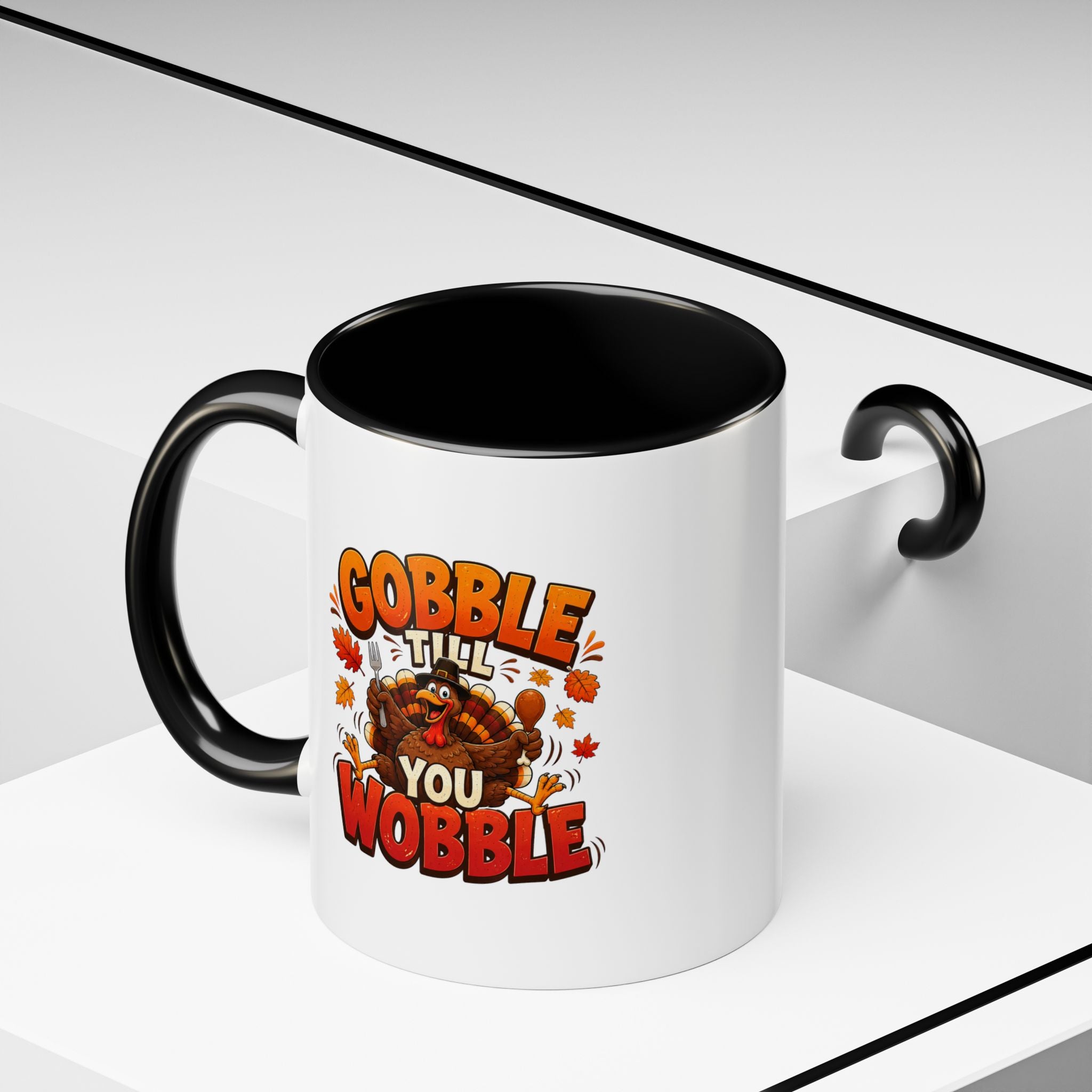 Thanksgiving Mug Gobble ’Til You Wobble Thanksgiving Coffee Mug