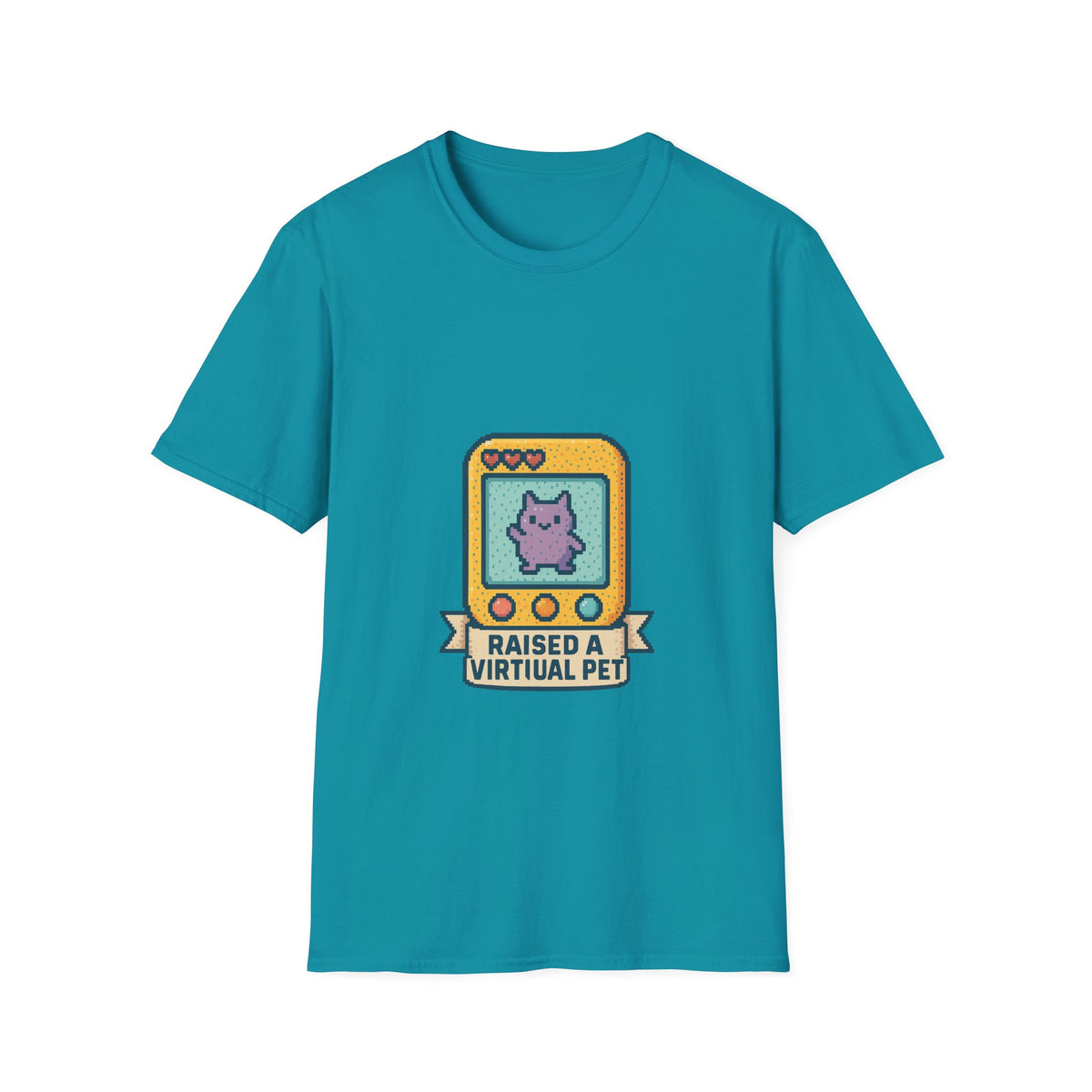 Raised a Virtual Pet T-Shirt — Retro Tamagotchi Gaming Tee - Trending Now - October 2026