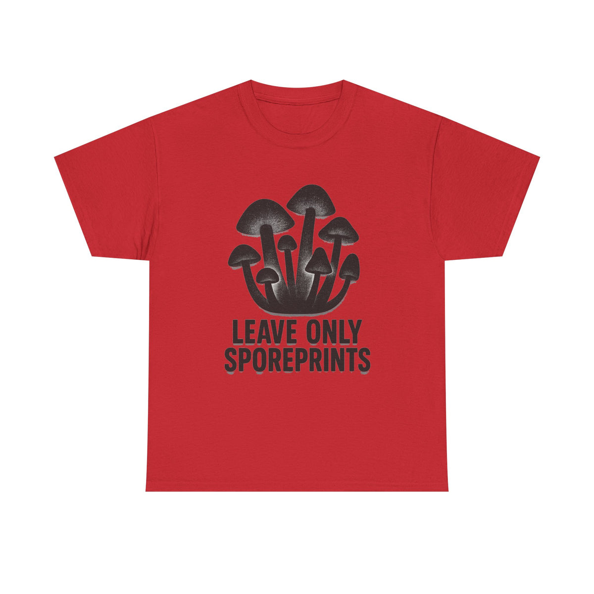 Mushroom Tee — "Leave Only Sporeprints" Eco Nature Graphic Shirt - Trending Now - August 2026