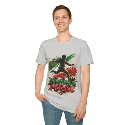 Iran Persian Pride Soccer Tee — Iranian Football Fan T-Shirt