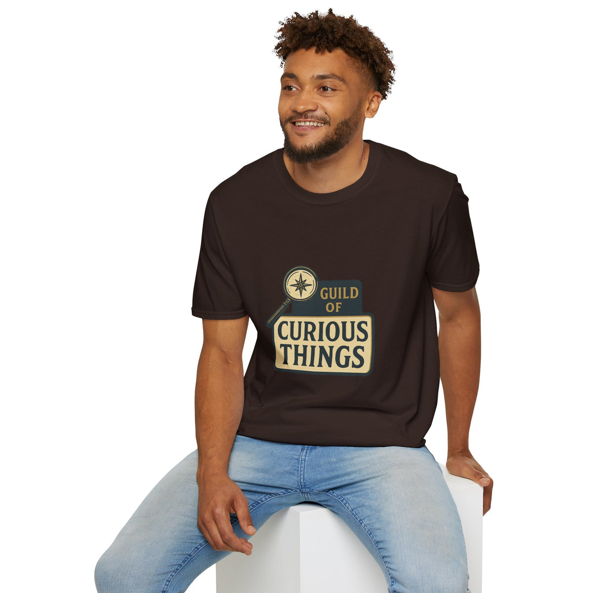 Curious Things T‑Shirt — Guild of Curious Vintage Badge Tee - Trending Now - August 2026