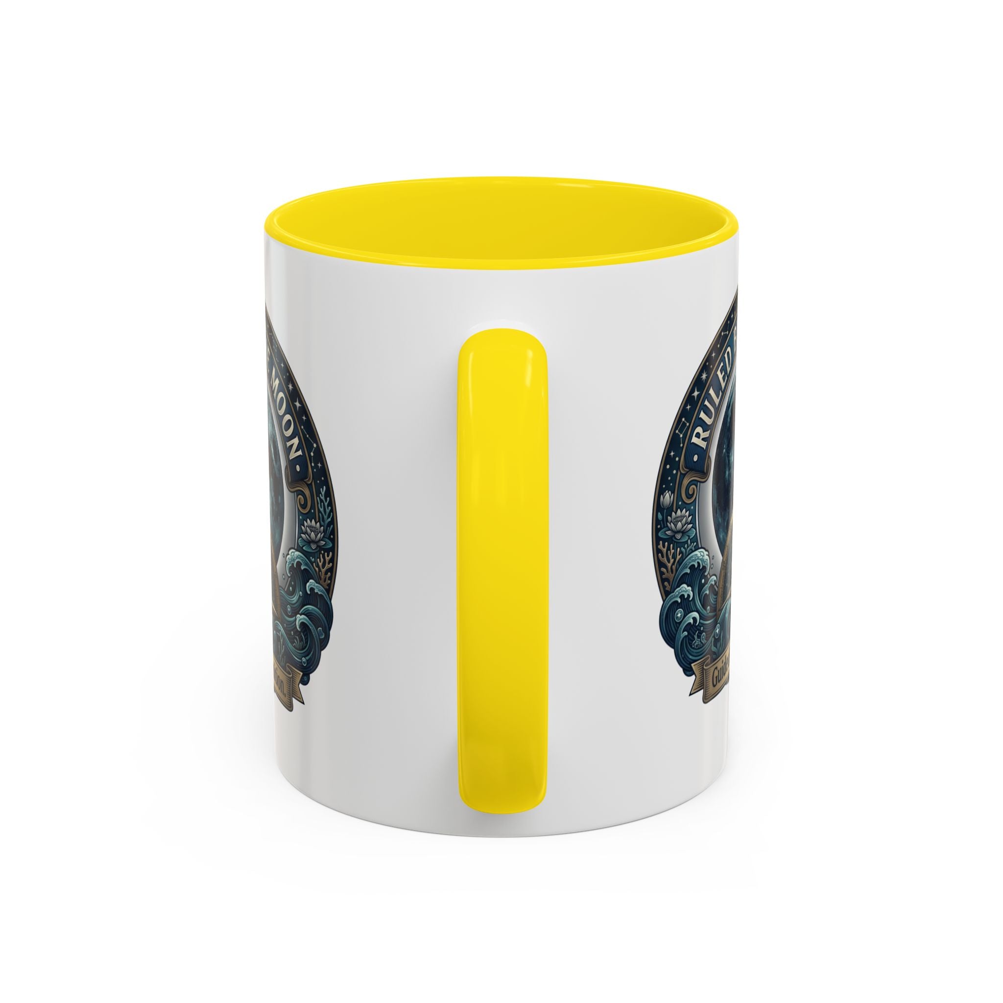 Ruled by the Moon Accent Coffee Mug — Zodiac Cancer Astrology 11/15oz