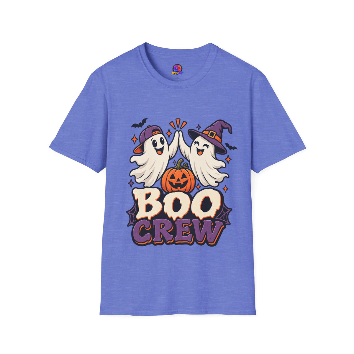 Boo Crew Halloween T-Shirt — Cute Ghosts & Pumpkin Graphic