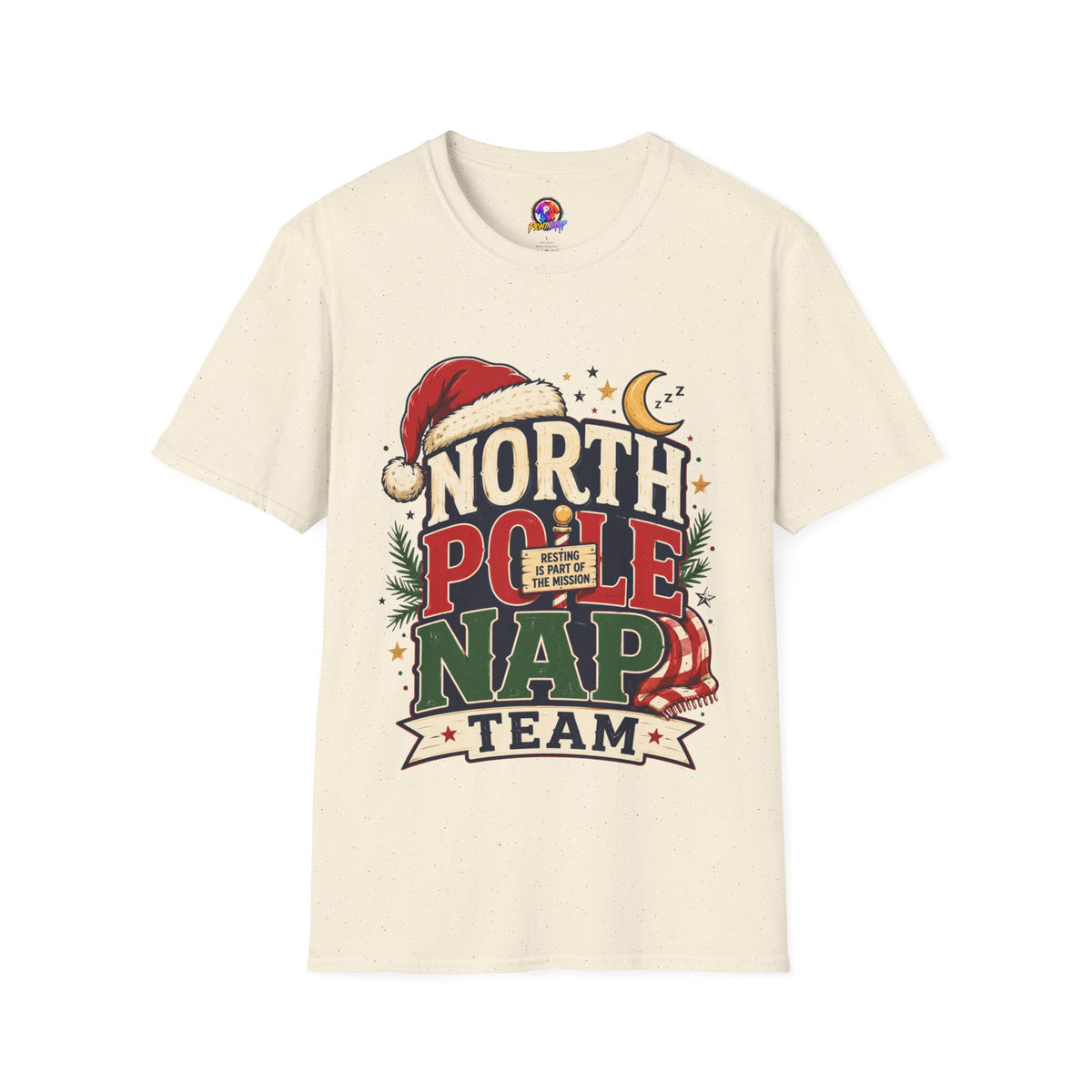 North Pole Nap Team T-Shirt — Funny Christmas Sleepy Holiday Tee