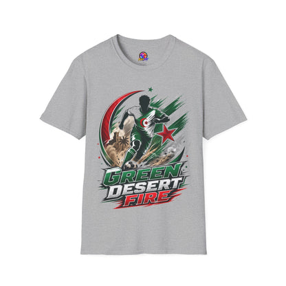 Algeria Football Fan Tee — "Green Desert Fire" Soccer Shirt