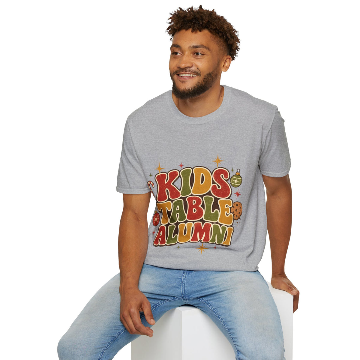 Kids Table Alumni T-Shirt — Retro Holiday Family Dinner Tee