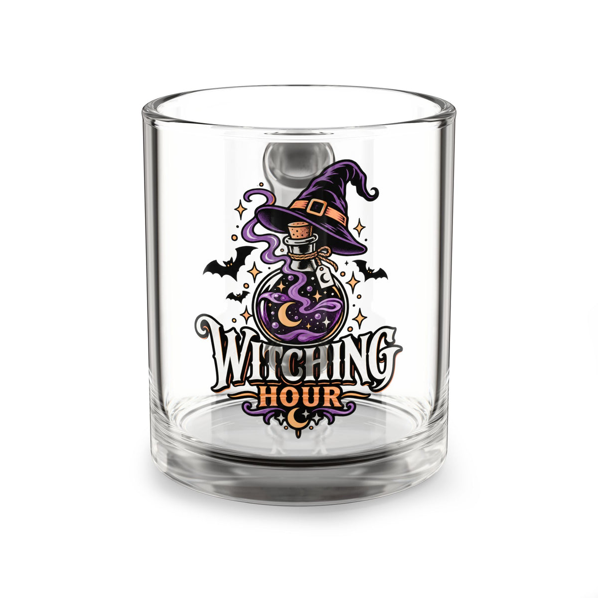 Glass Mug — Witching Hour Halloween 10oz Glass Coffee Cup