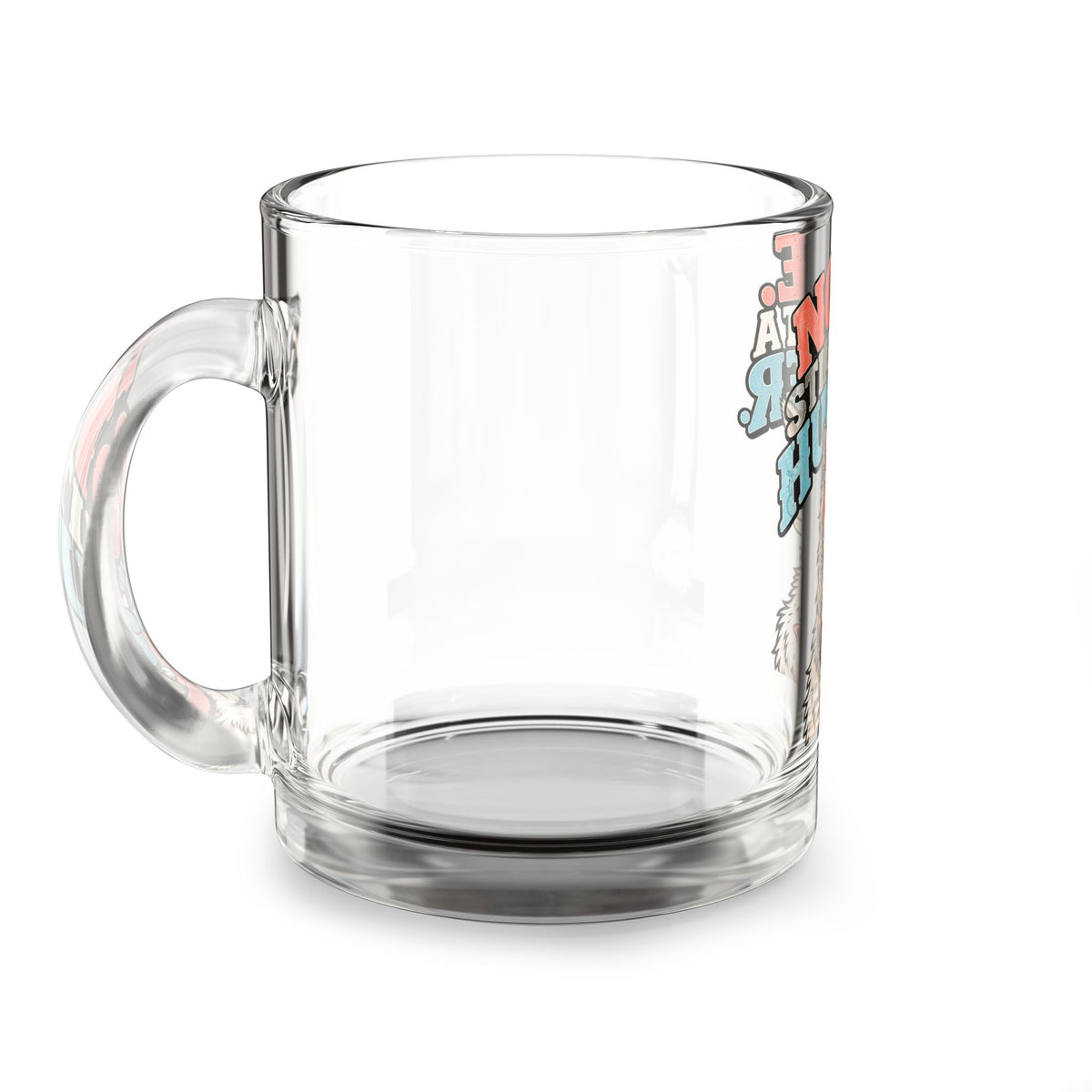 Glass Mug — Funny "Nope. Still Not a Hugger" Llama Coffee Glass