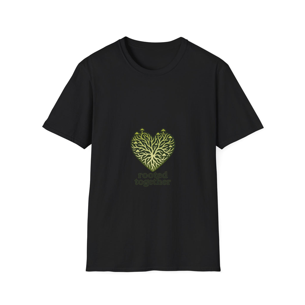Rooted Together Leaf Heart Nature Lover White Graphic Tee - Trending Now - September 2026
