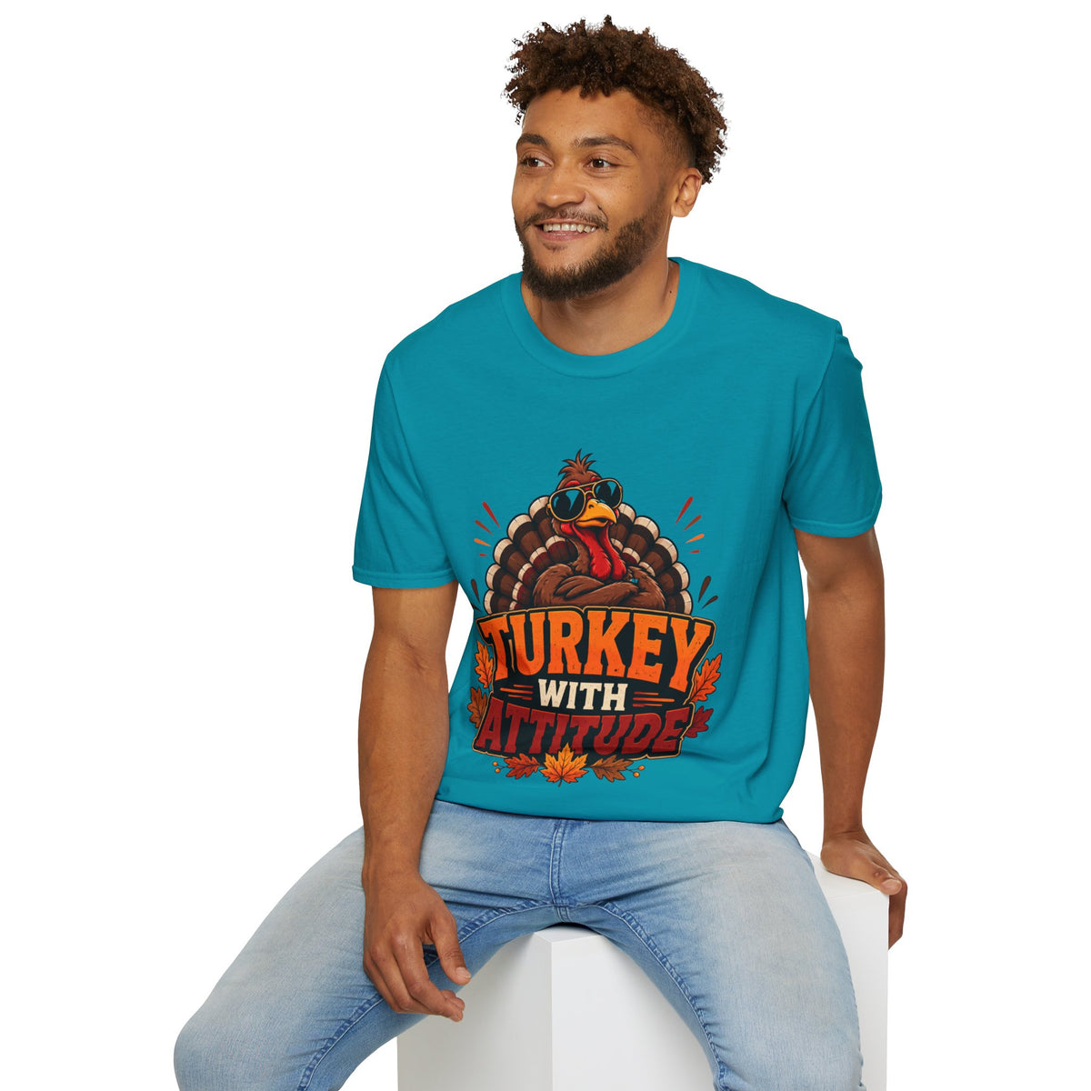 Thanksgiving T-Shirt Turkey With Attitude T-Shirt — Funny Thanksgiving Turkey Graphic Tee