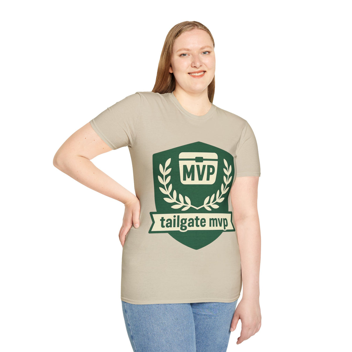 MVP Tailgate T-Shirt — Vintage Green MVP Badge Tee - Trending Now - August 2026