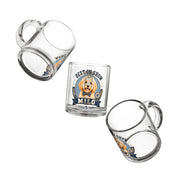 Best in Show Personalized Dog Glass Mug — 'Milo' Pet Photo 10oz Milo Bailey Dog Dad Mom  Glass Mug 10 oz