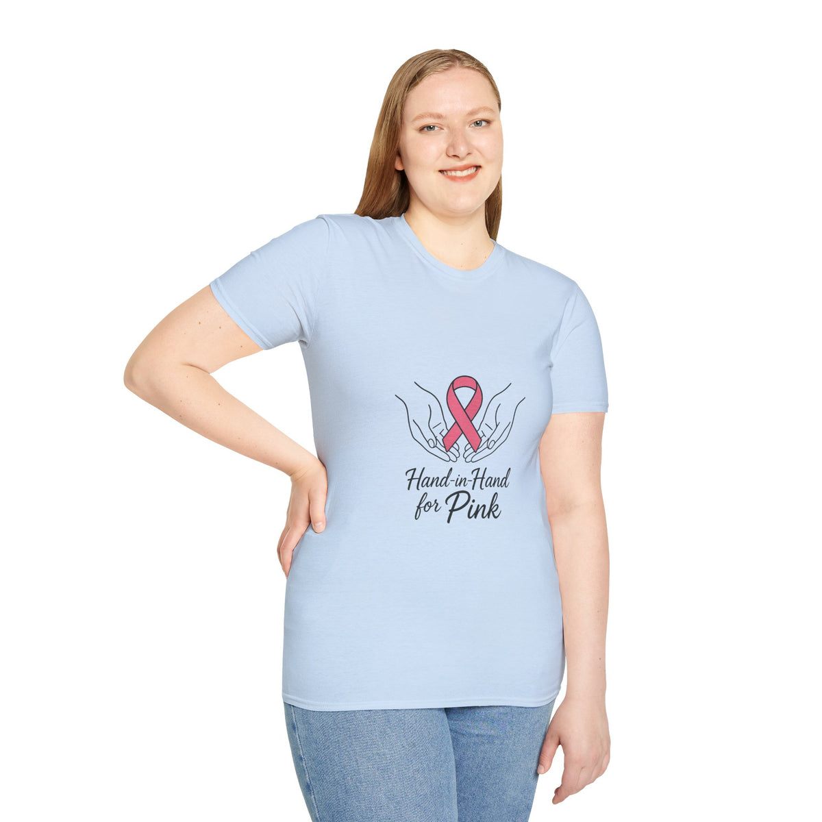 Breast Cancer Awareness T-Shirt — Hands in Hands for Pink Ribbon Tee - Trending Now - October 2026