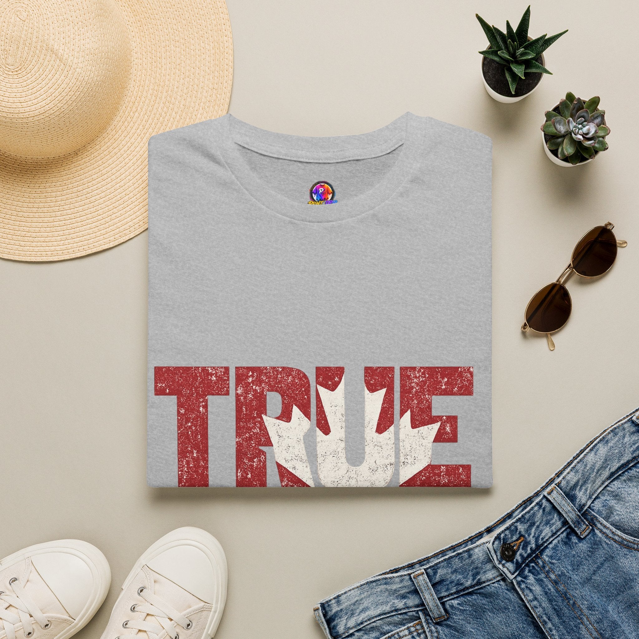 Canada True North Football T-Shirt — Vintage Canadian Leafs Sports Tee