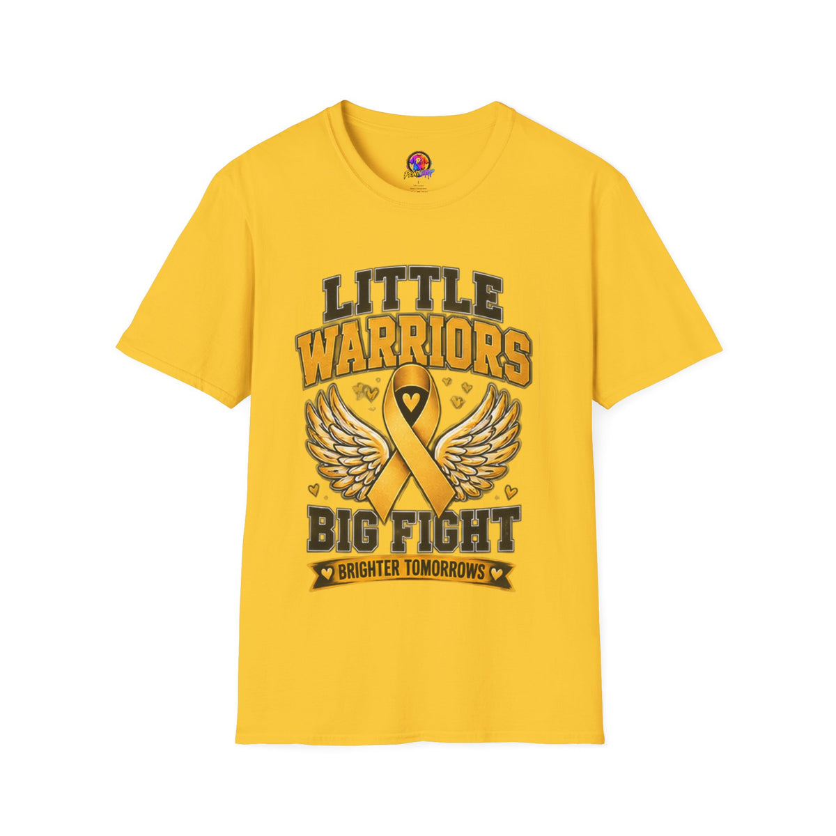 Kids T-Shirt — "Little Warriors Big Fight" Childhood Cancer Awareness Tee