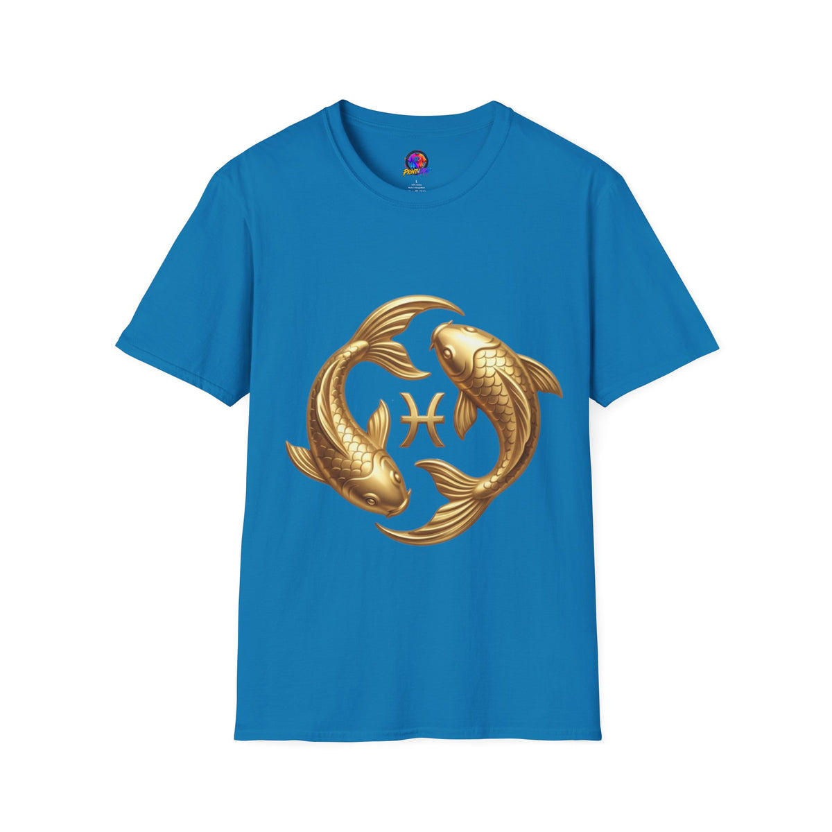 Pisces Gold Fish T-Shirt — Zodiac Symbol Astrology Tee