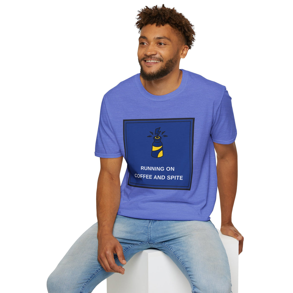 T-Shirt — Running on Coffee and Spite Graphic Tee - Trending Now - August 2026