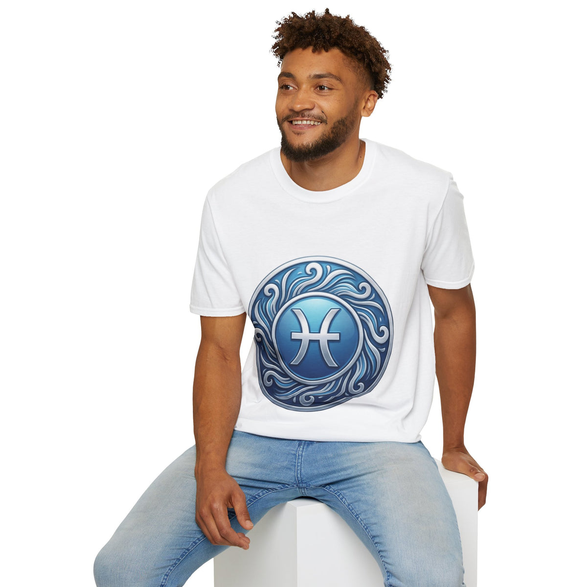 Pisces Zodiac T-Shirt – Blue Water Sign Astrology Tee