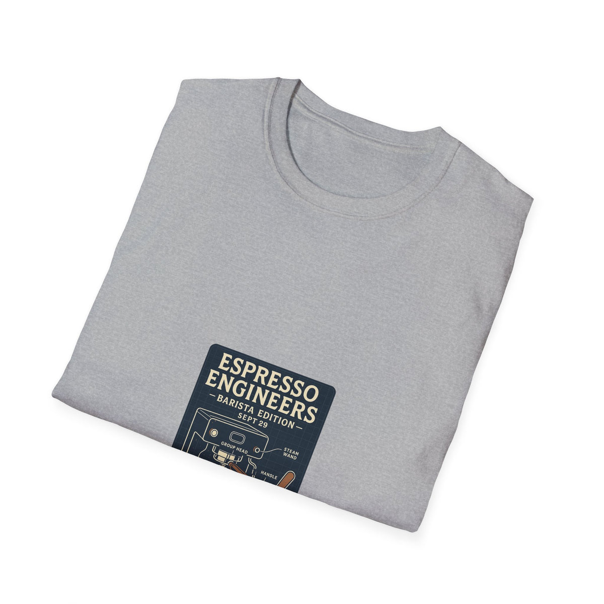 Espresso Engineers Vintage Coffee Machine Graphic Tee, Retro Barista T-Shirt - Trending Now - September 2026