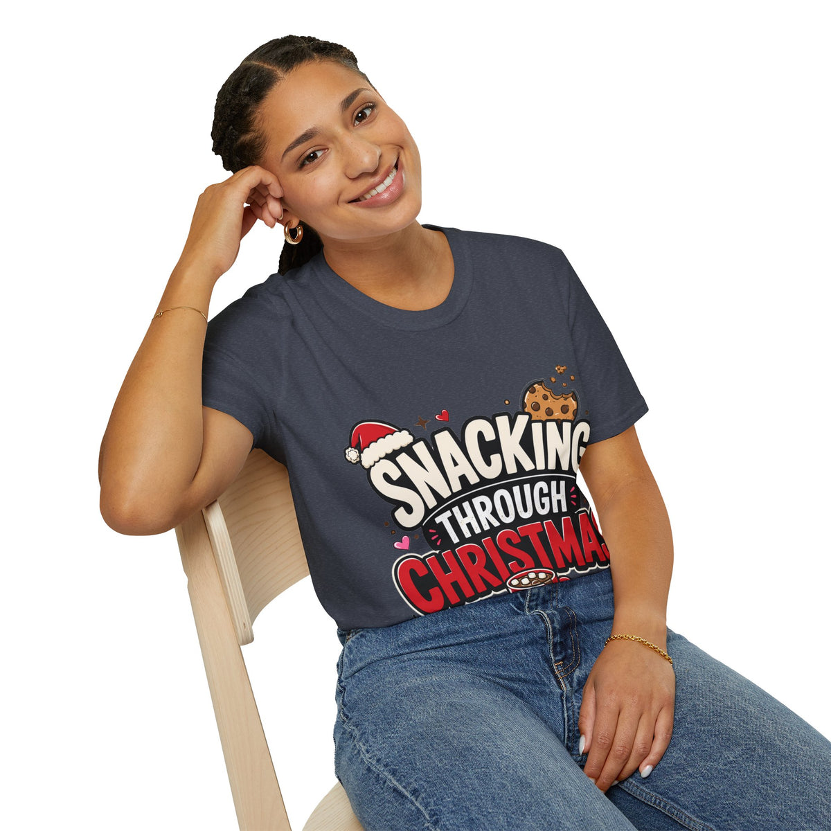 Snacking Through Christmas T-Shirt — Funny Holiday Cookie Tee
