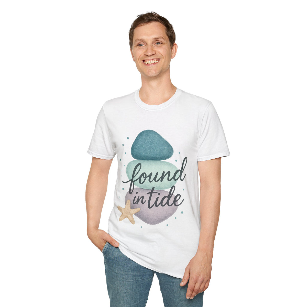 Found My Balance Beach Zen T-Shirt — Stacked Stones & Starfish Relaxation Tee - Trending Now - September 2026