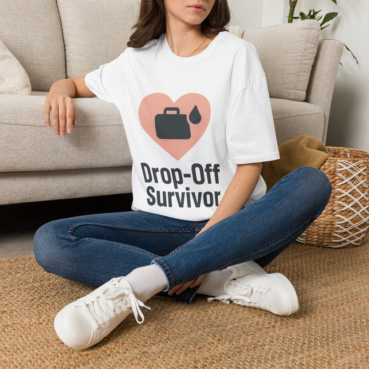 Drop-Off Survivor T-Shirt — Heart & Inkjet Printer Rescue Tee - Trending Now - August 2026
