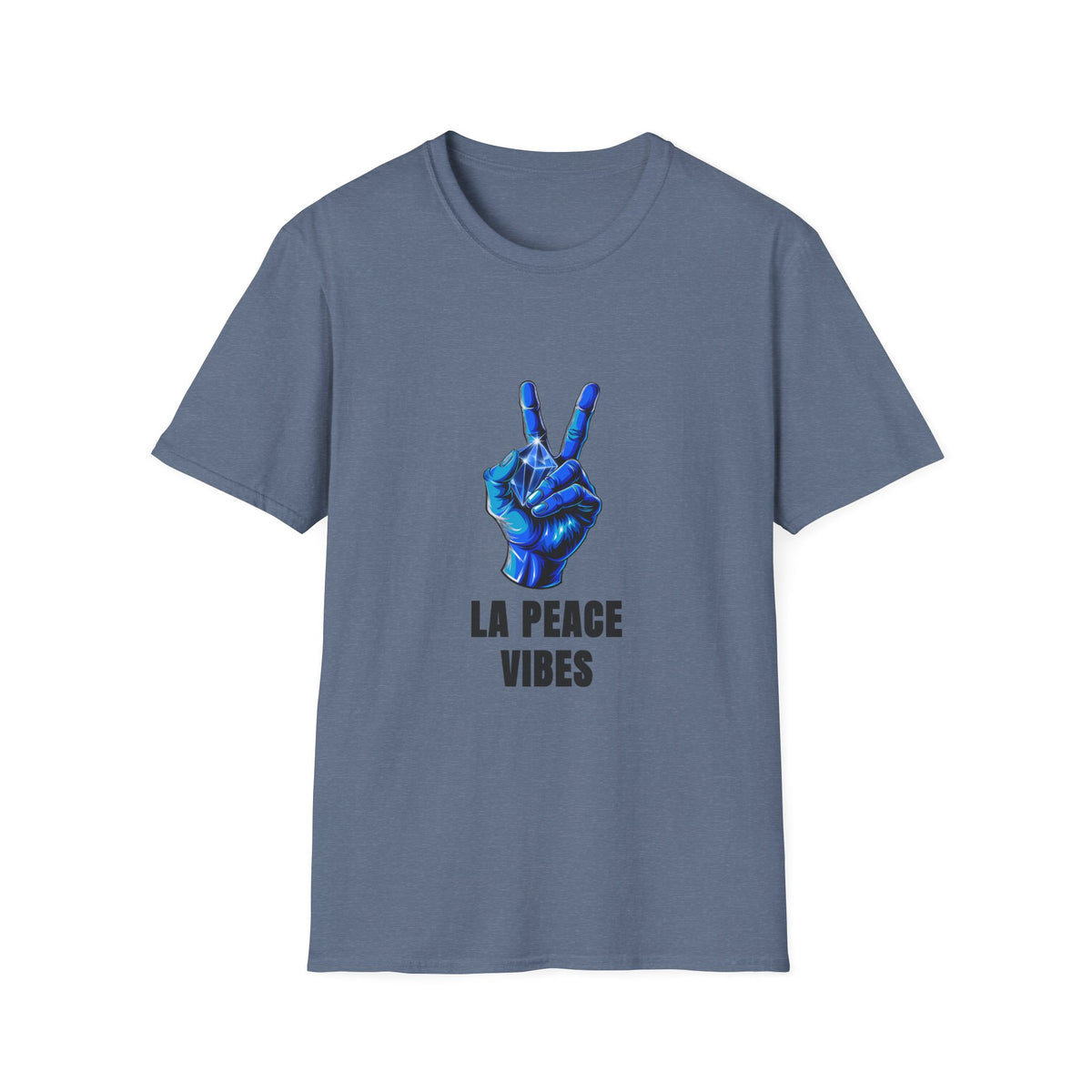 Peace Vibes T-Shirt — Blue Peace Hand Graphic Tee - Trending Now - August 2026