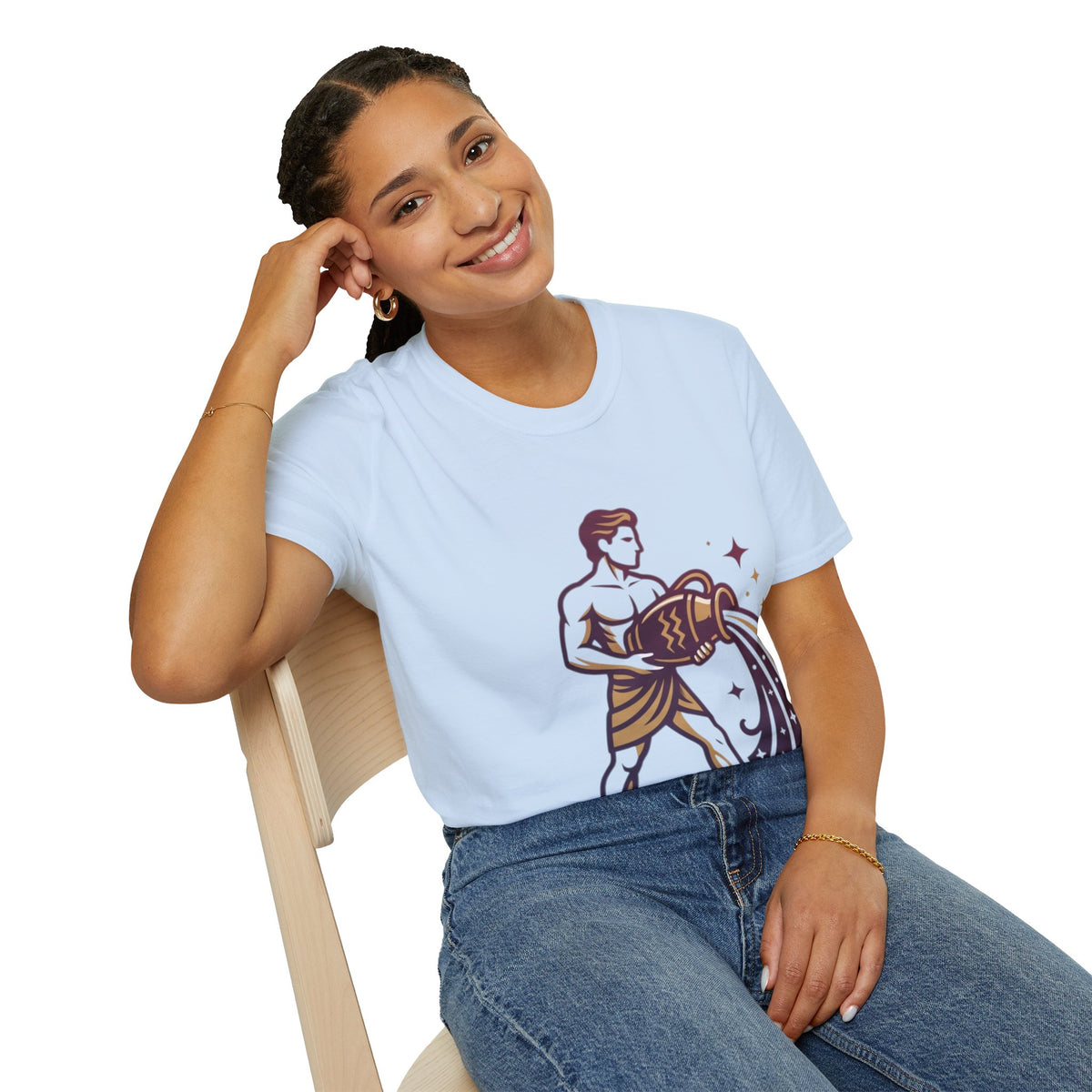 Aquarius Zodiac T-Shirt — Water Bearer Astrology Tee