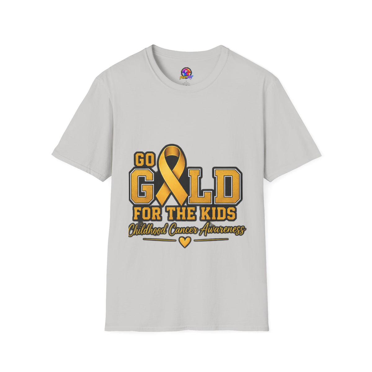 Go Gold For The Kids T-Shirt — Childhood Cancer Awareness Ribbon Tee
