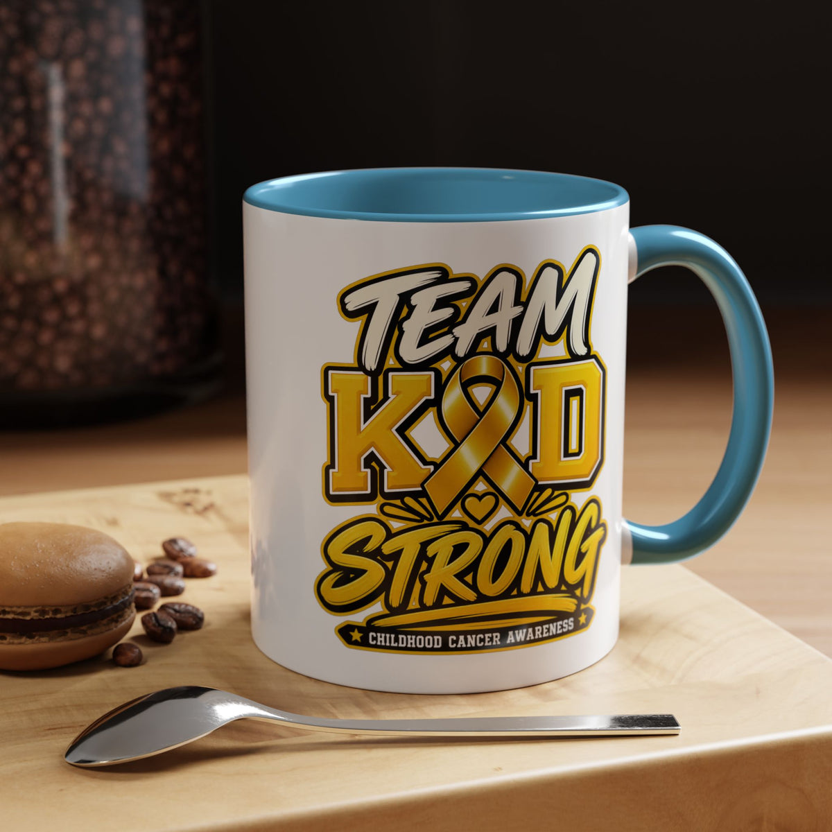 Team KID Strong Childhood Cancer Awareness Coffee Mug