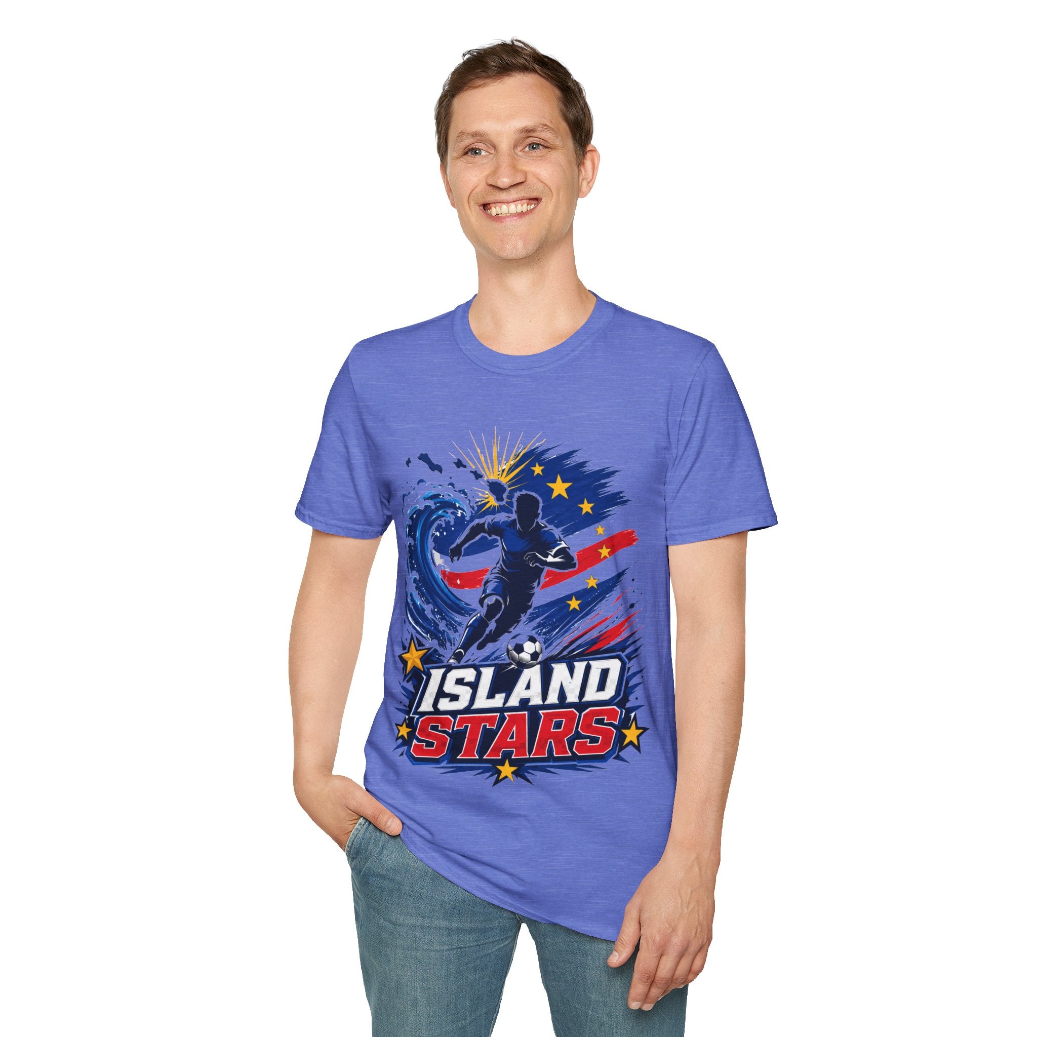 Cabo Verde Island Stars Soccer T-Shirt – Pacific Wave Football Team Tee