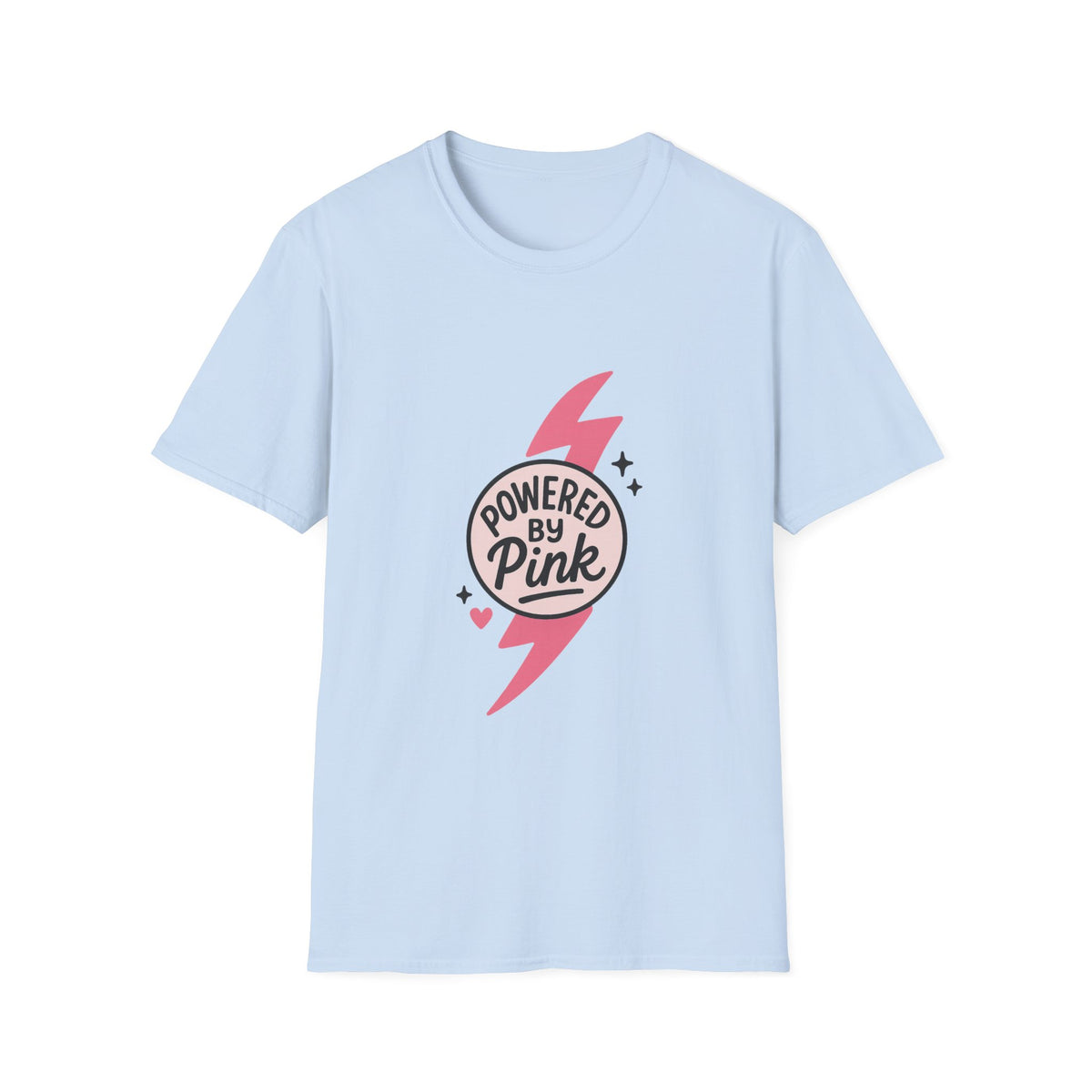 Pink Power Bolt T-Shirt — Flowers in Pink Graphic Tee - Trending Now - October 2026
