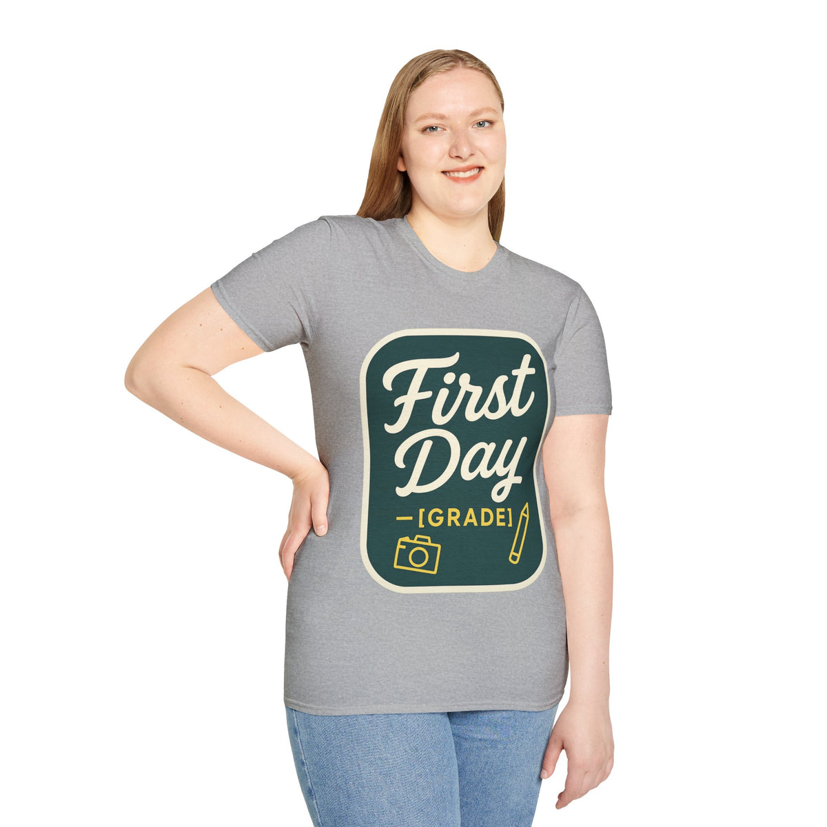 First Day T-Shirt — Retro "First Day (Grade 1)" Back-to-School Tee - Trending Now - August 2026