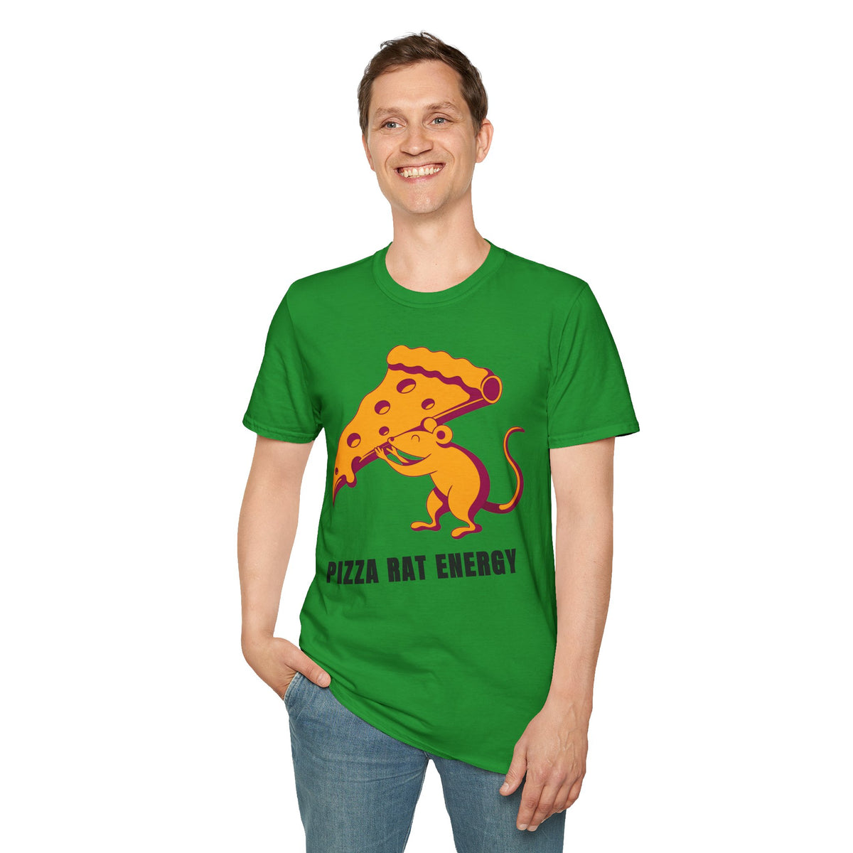 Pizza Rat Energy T-Shirt — Funny Pizza Slice & Rat Graphic Tee - Trending Now - September 2026
