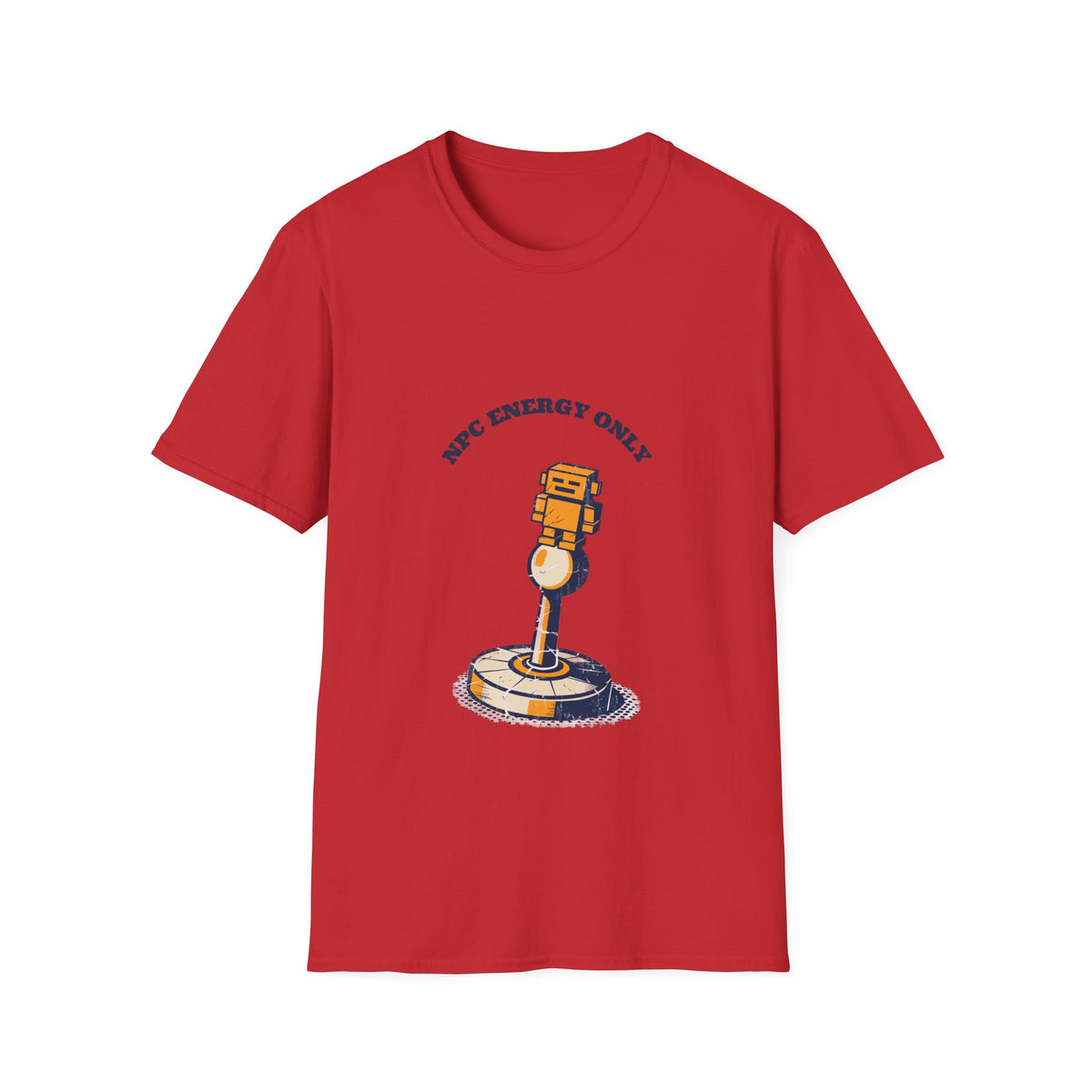 NPC Energy Only Retro Push Button T-Shirt, Funny Gaming Culture Meme Graphic Tee - Trending Now - September 2026